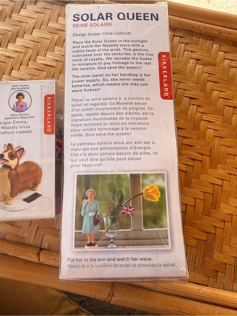 Kikkerland Solar Queen and Corgi Set — Pink Dress with Tan Corgi - Picture 6 of 10